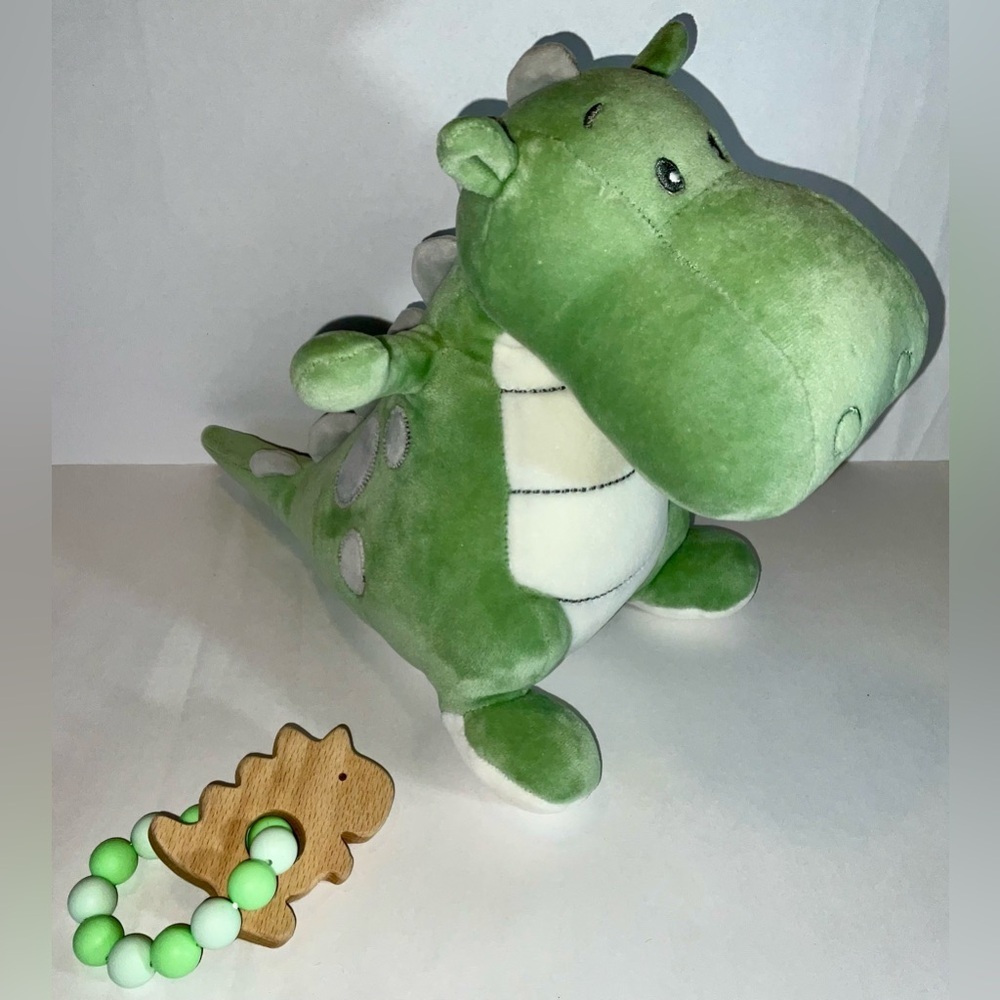 Ouatoo Hidalgo Green Dragon Dinosaur - so soft 💚 with green Dino toy - very nice